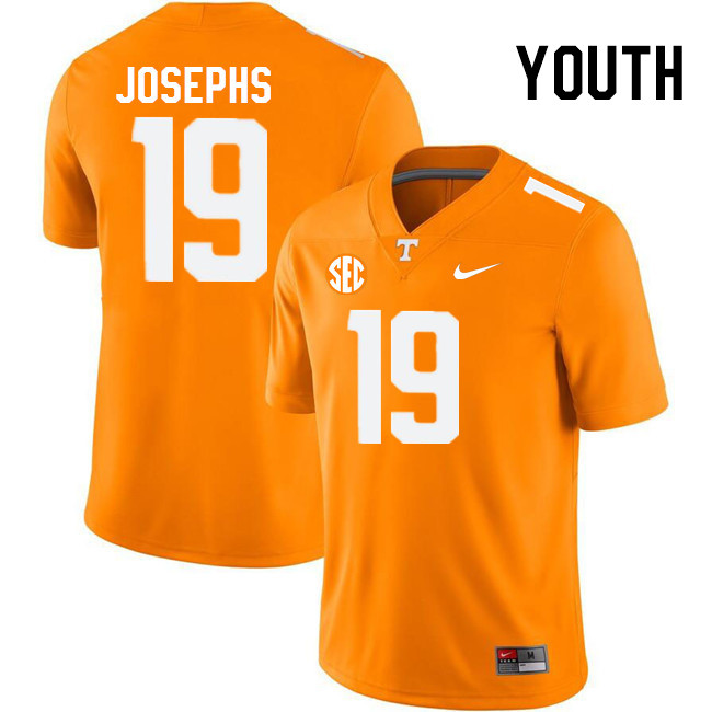 Youth #19 Joshua Josephs Tennessee Volunteers College Football Jerseys Stitched Sale-Orange